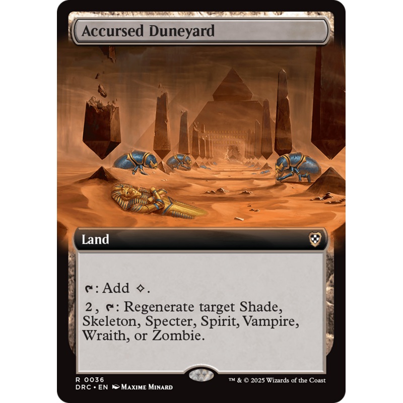 Accursed Duneyard (Extended Art) (036) – Commander: Aetherdrift
