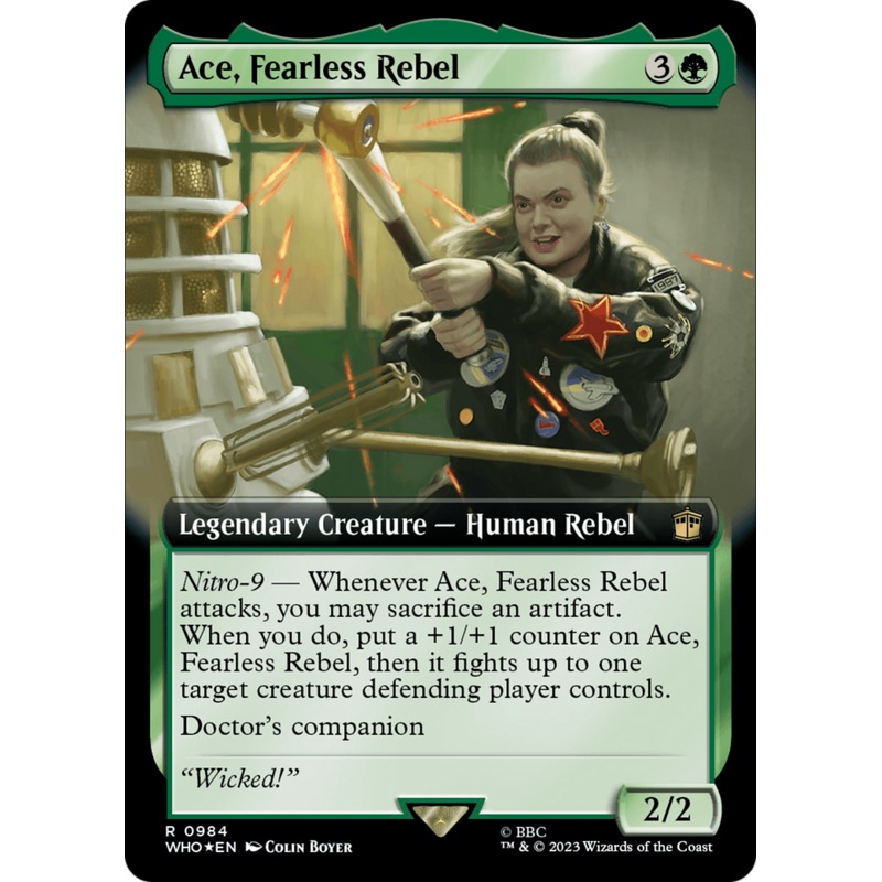 Ace, Fearless Rebel (Extended Art) (Surge Foil) [Doctor Who]