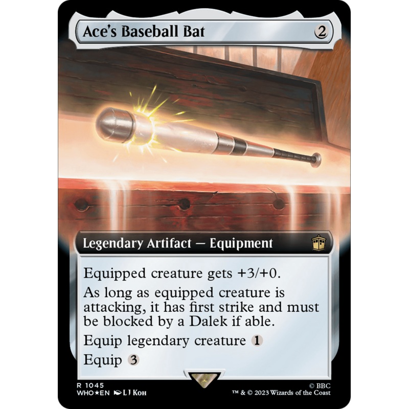 Ace’s Baseball Bat (Extended Art) (Surge Foil) [Doctor Who]