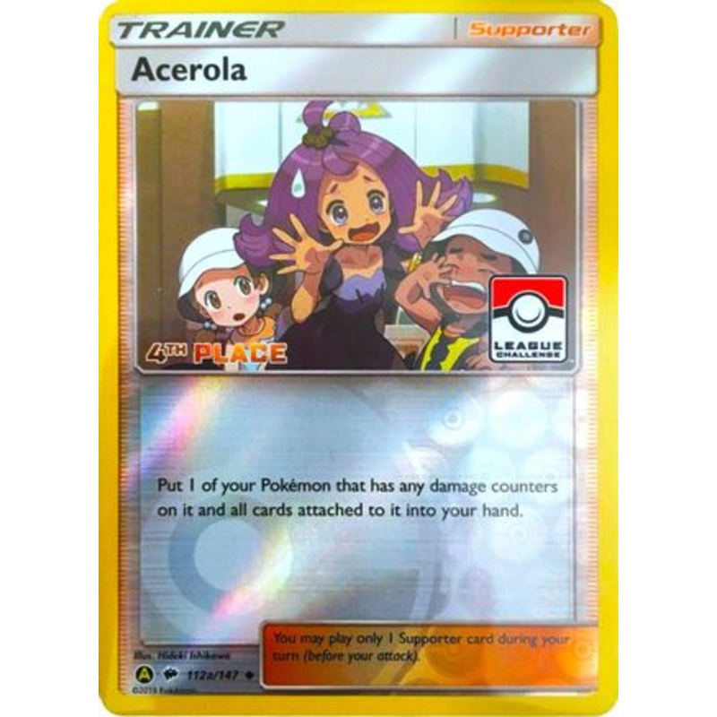 Acerola (112a/147) (League Promo 4th Place) [Sun & Moon: Burning Shadows]
