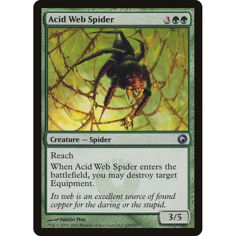 Acid Web Spider [Scars of Mirrodin]