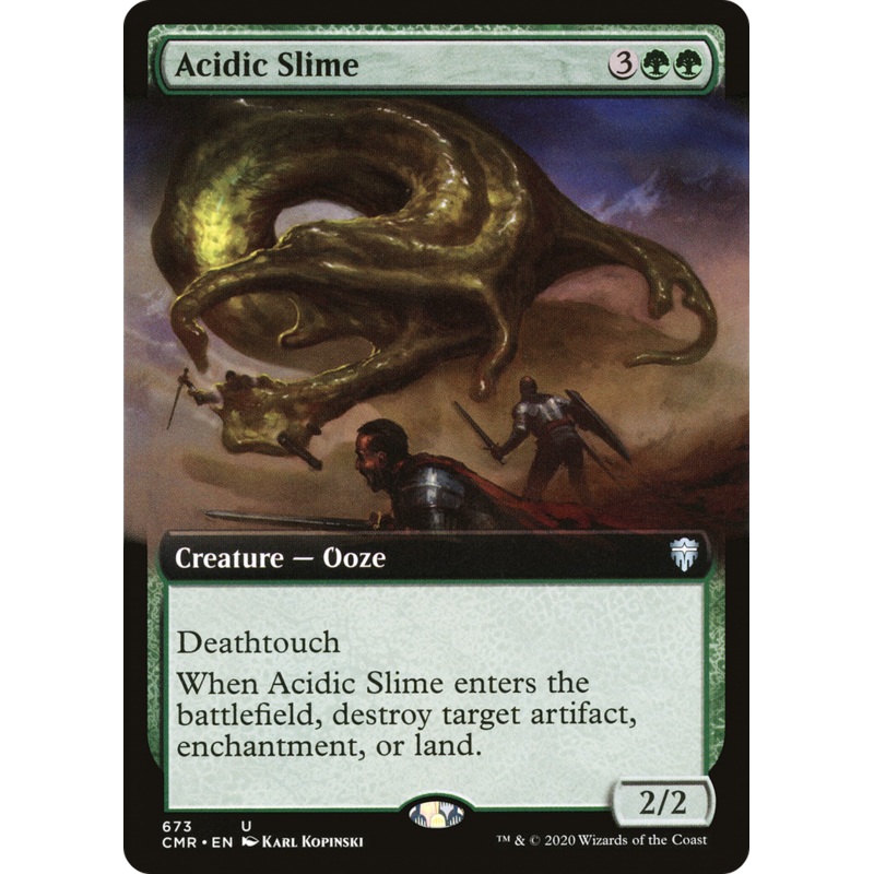 Acidic Slime (Extended Art) [Commander Legends]
