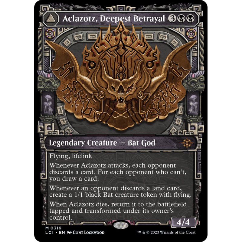 Aclazotz, Deepest Betrayal // Temple of the Dead (Showcase) [The Lost Caverns of Ixalan] Foil