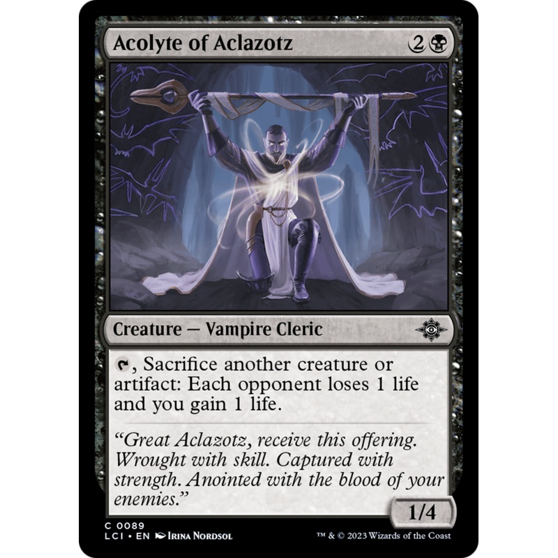 Acolyte of Aclazotz [The Lost Caverns of Ixalan] Foil