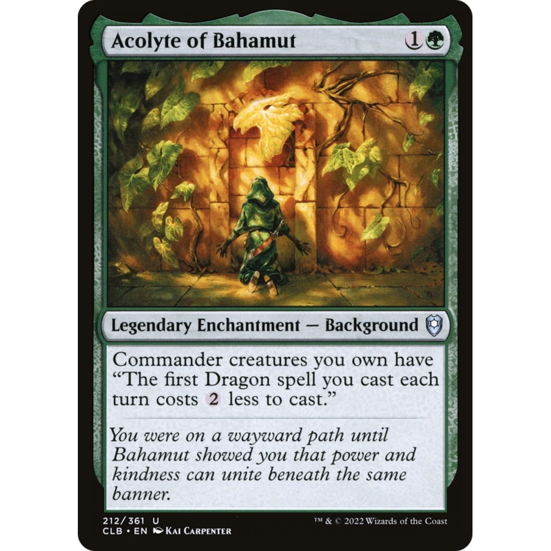 Acolyte of Bahamut [Commander Legends: Battle for Baldur’s Gate]