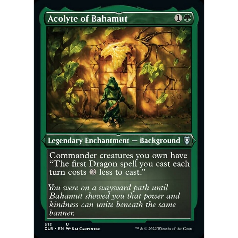 Acolyte of Bahamut (Foil Etched) [Commander Legends: Battle for Baldur’s Gate]