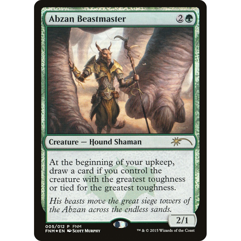 Abzan Beastmaster [Friday Night Magic 2015]
