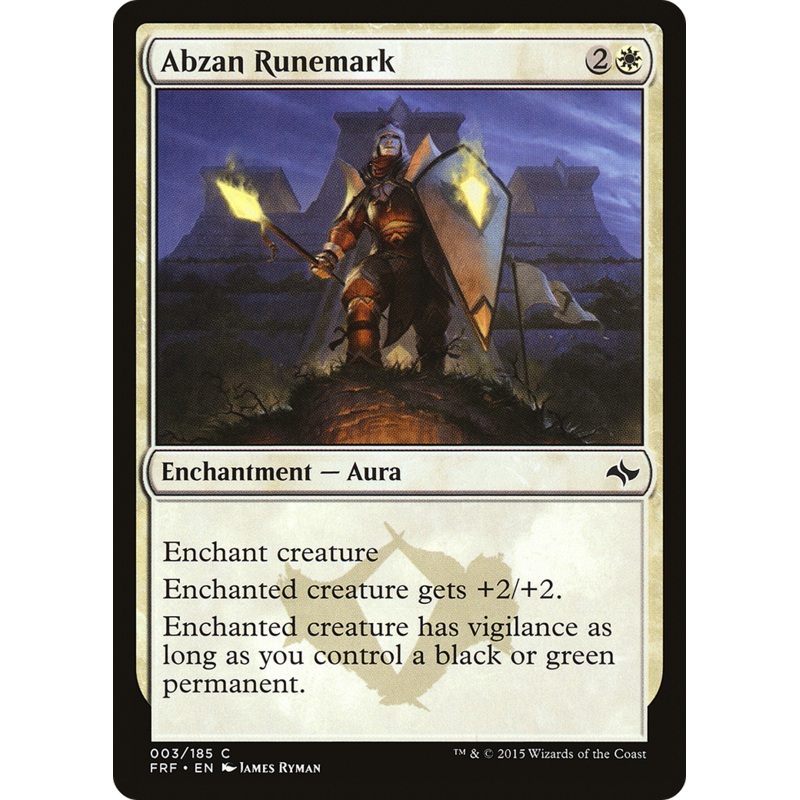 Abzan Runemark [Fate Reforged]