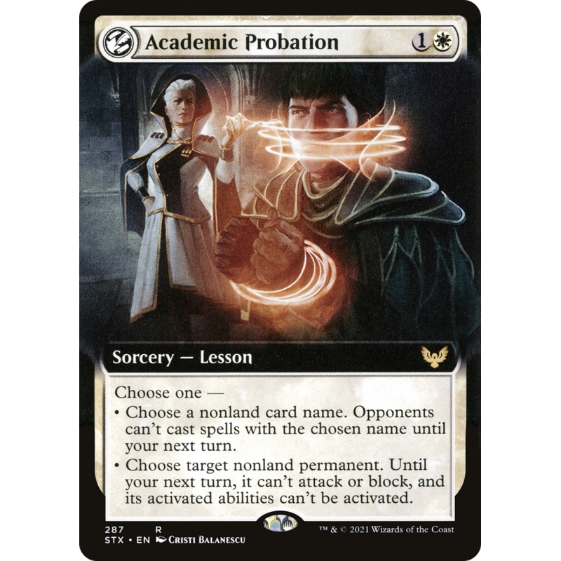 Academic Probation (Extended Art) [Strixhaven: School of Mages] Foil