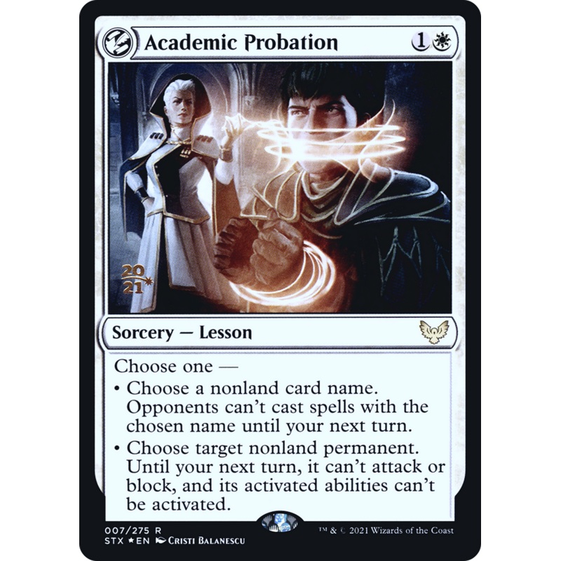 Academic Probation [Strixhaven: School of Mages Prerelease Promos]