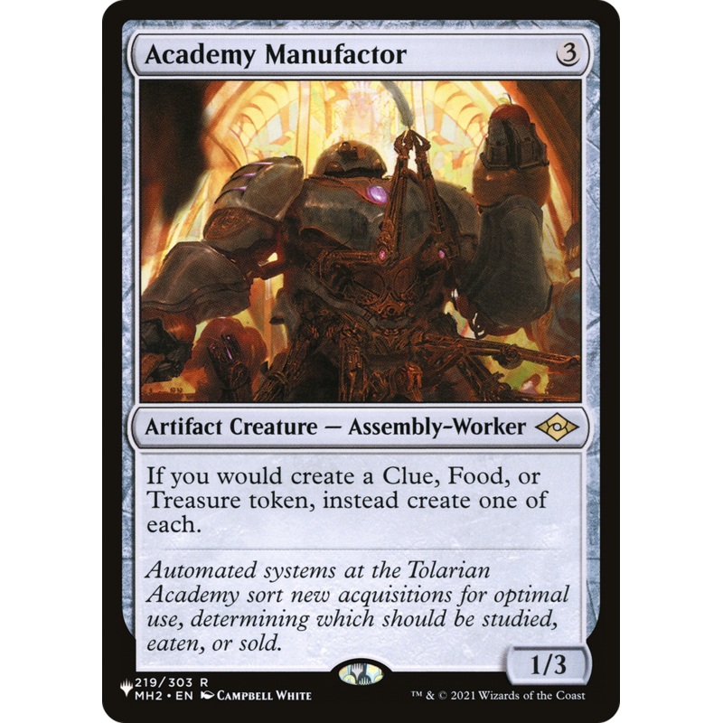 Academy Manufactor [The List] Foil