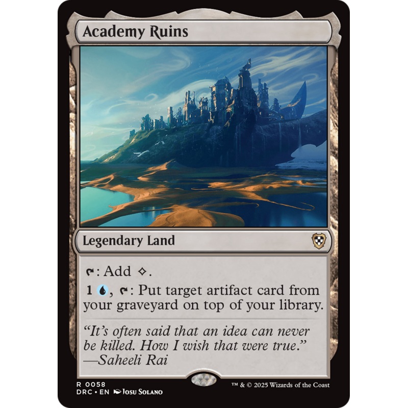 Academy Ruins (058) – Commander: Aetherdrift