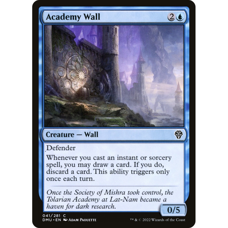 Academy Wall [Dominaria United] Foil