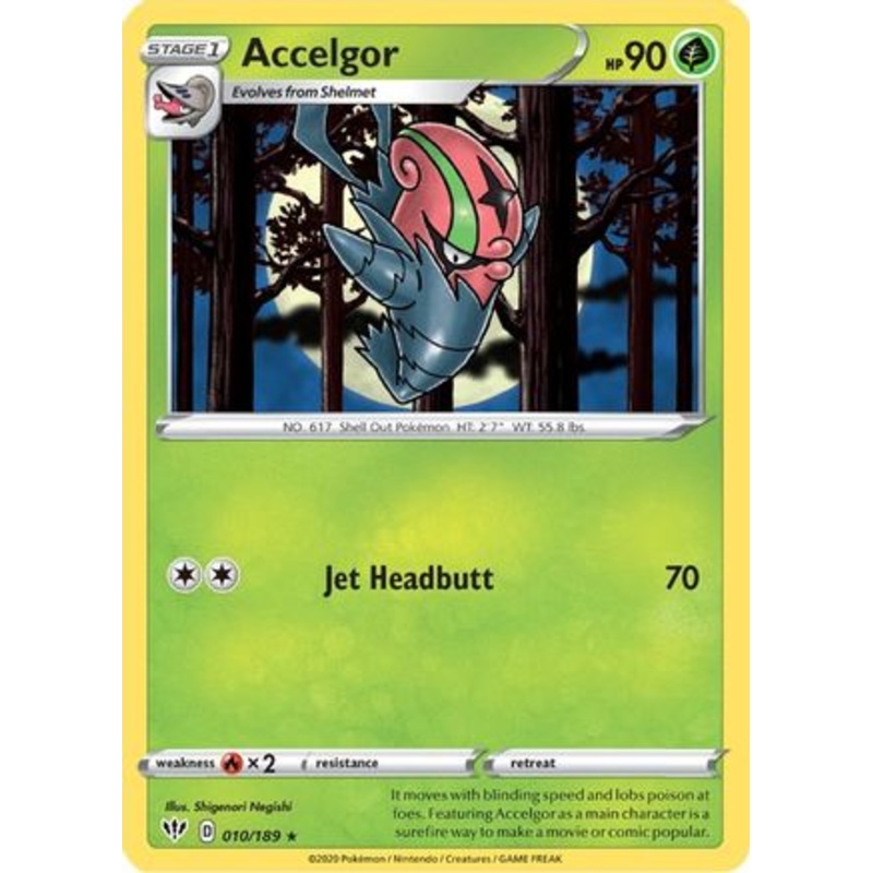 Accelgor (010/189) [Sword & Shield: Darkness Ablaze] Reverse Holofoil