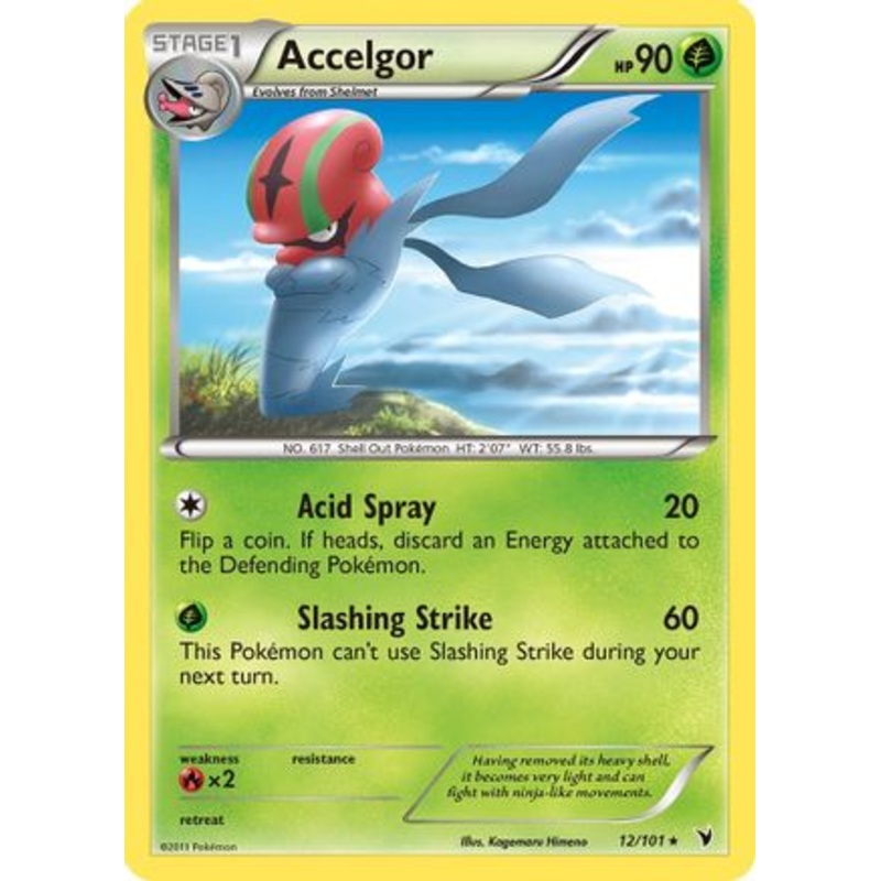 Accelgor (12/101) [Black & White: Noble Victories] Reverse Holofoil