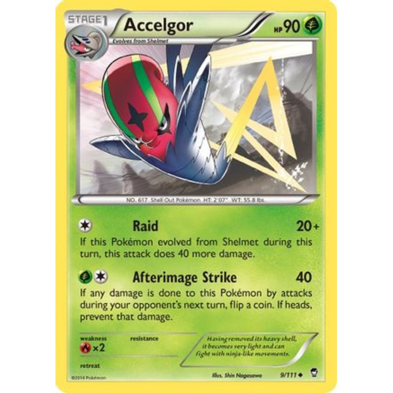 Accelgor (9/111) [XY: Furious Fists] Reverse Holofoil