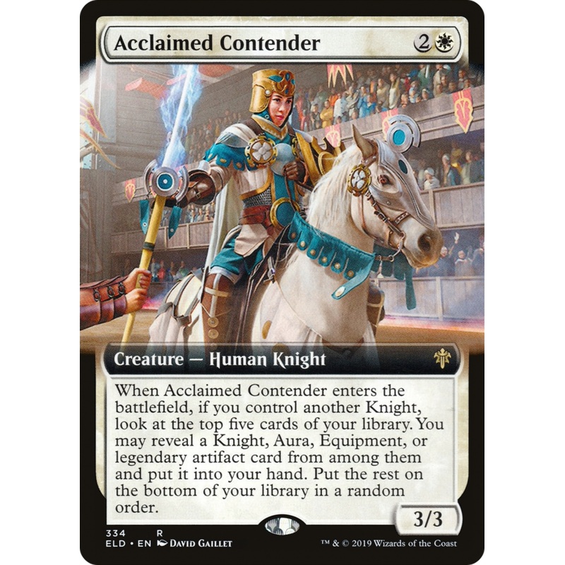 Acclaimed Contender (Extended Art) [Throne of Eldraine]