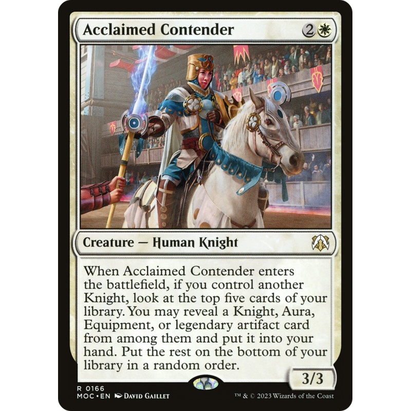 Acclaimed Contender [March of the Machine Commander]