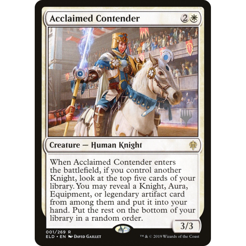 Acclaimed Contender (Promo Pack) [Throne of Eldraine Promos] Foil