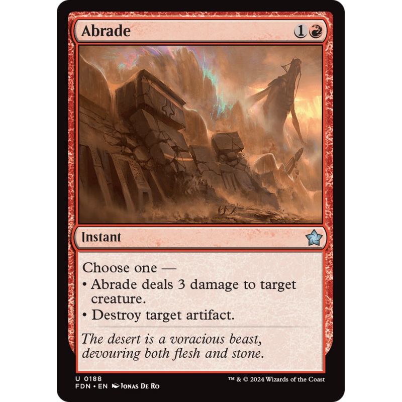 Abrade [Foundations] Foil