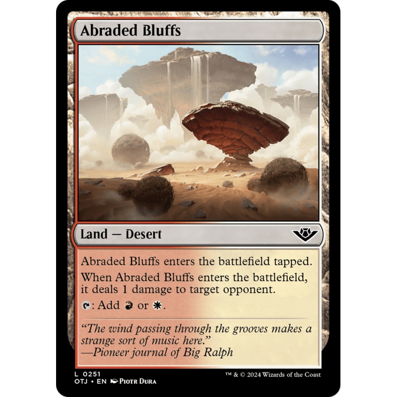 Abraded Bluffs [Outlaws of Thunder Junction] Foil