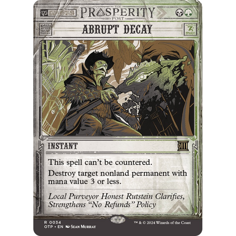 Abrupt Decay: (Showcase)(Borderless) (034)