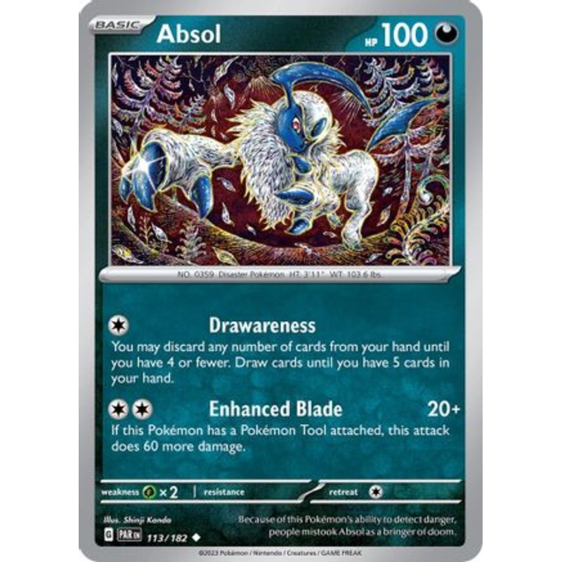 Absol (113/182) [Scarlet & Violet: Paradox Rift] Reverse Holofoil
