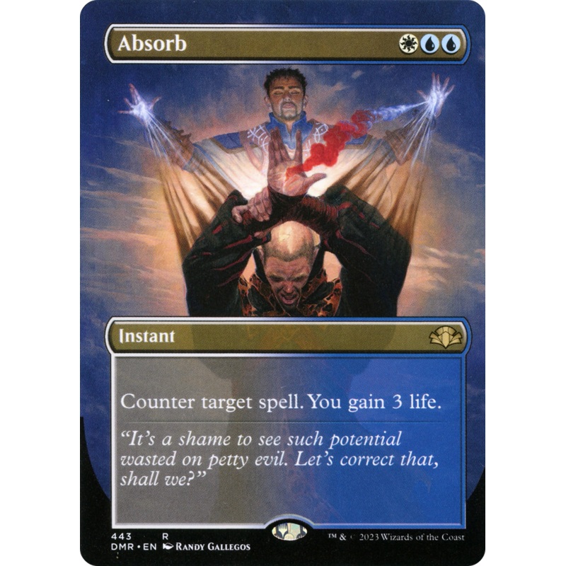 Absorb (Borderless Alternate Art) [Dominaria Remastered]