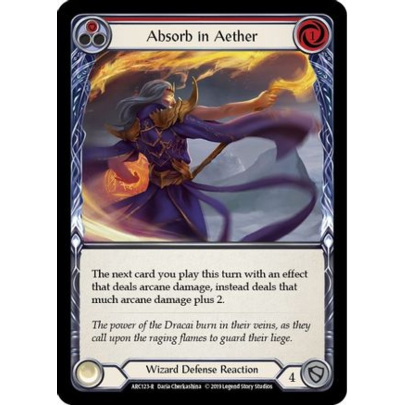 Absorb in Aether (Red) (ARC123) 1st Edition – Arcane Rising