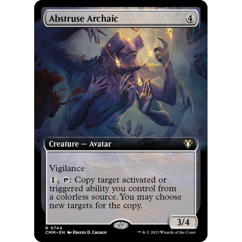 Abstruse Archaic (Extended Art) [Commander Masters] Foil