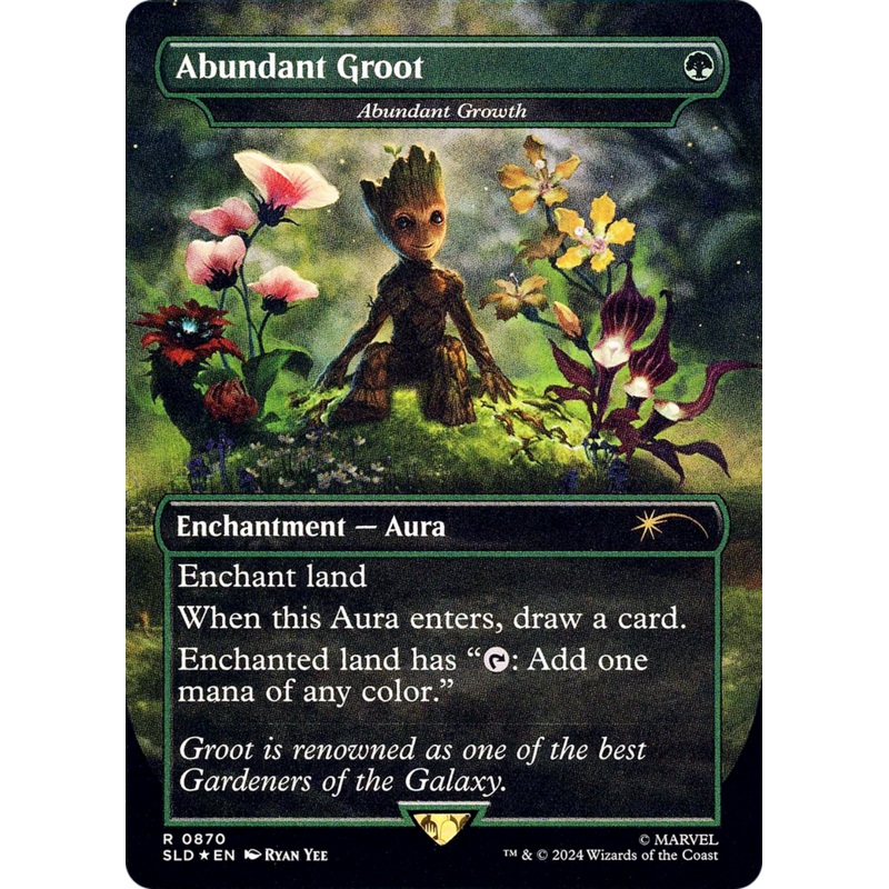 Abundant Growth / Abundant Groot(Borderless) Foil (870)