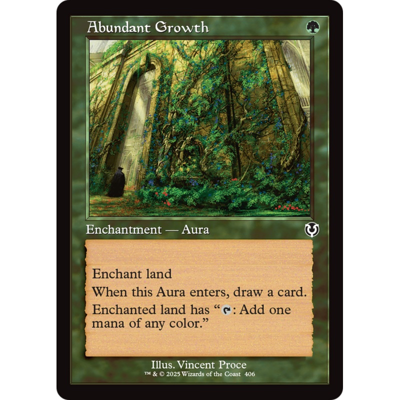 Abundant Growth (Retro Frame) (406) – Innistrad Remastered