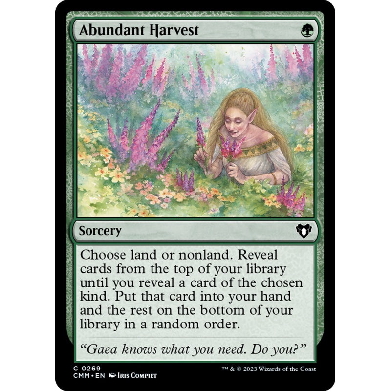 Abundant Harvest [Commander Masters] Foil
