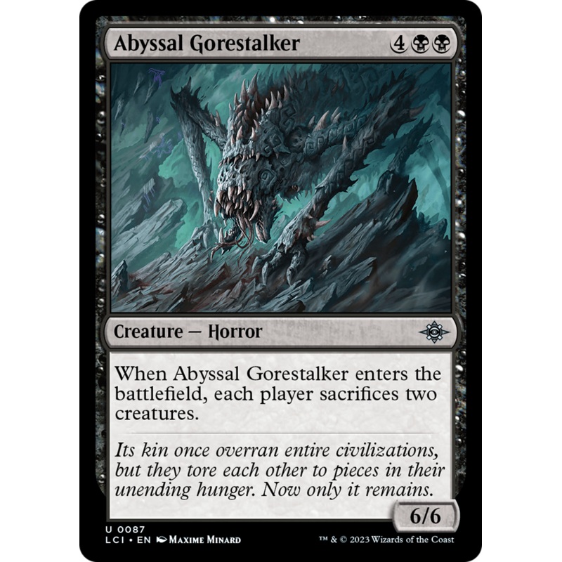 Abyssal Gorestalker [The Lost Caverns of Ixalan] Foil