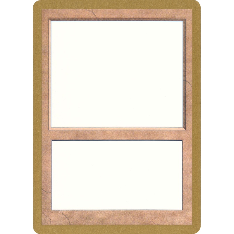 1998 World Championship Blank Card [World Championship Decks 1998]
