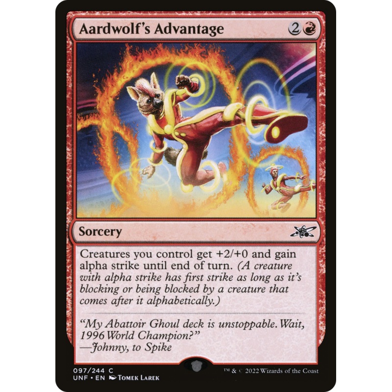 Aardwolf’s Advantage [Unfinity]