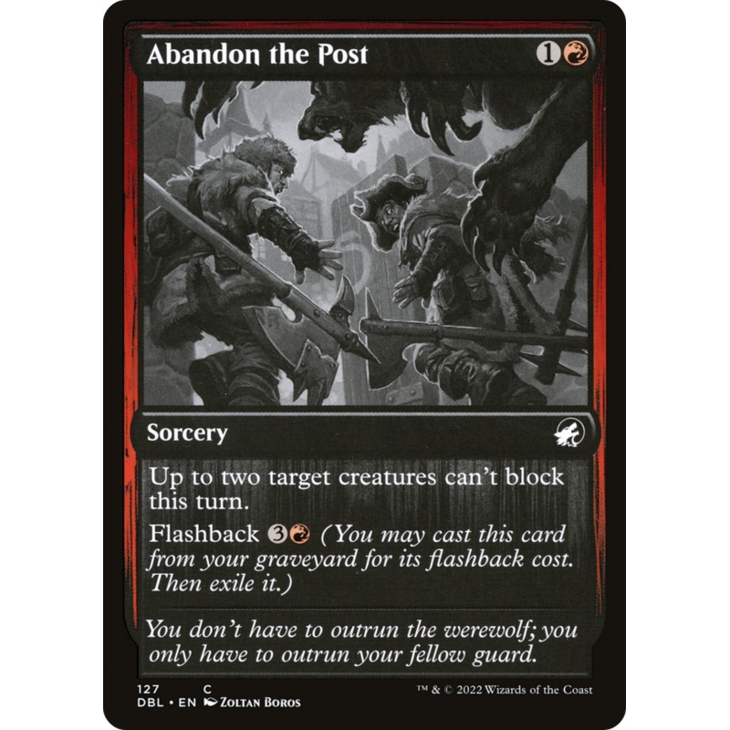 Abandon the Post [Innistrad: Double Feature]