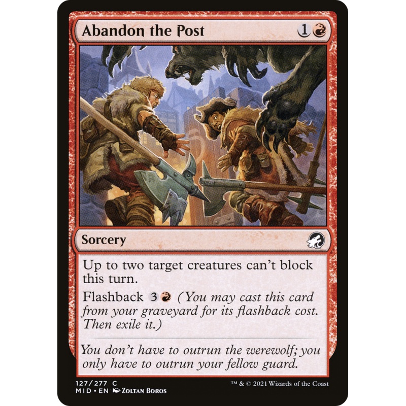 Abandon the Post [Innistrad: Midnight Hunt]