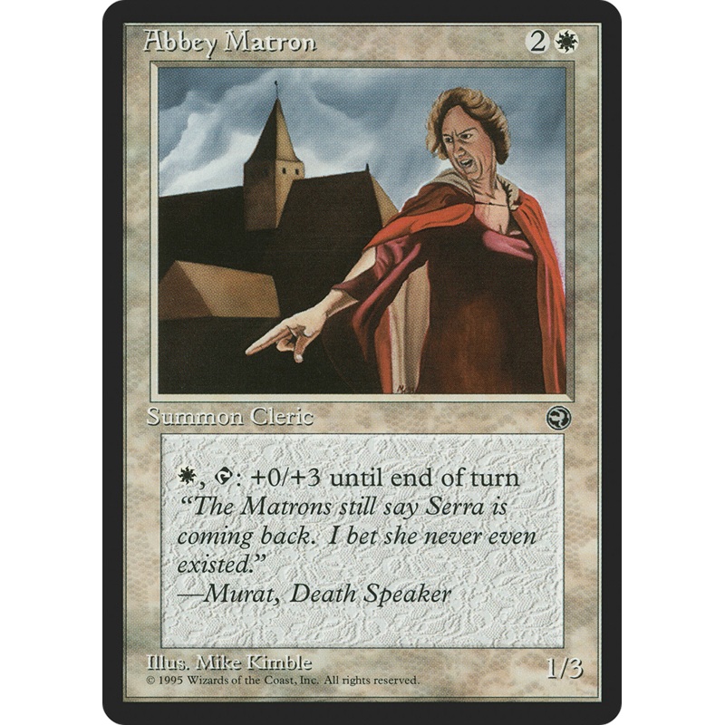 Abbey Matron (Murat Flavor Text) [Homelands]