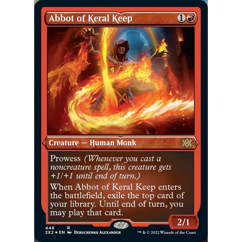 Abbot of Keral Keep (Foil Etched) [Double Masters 2022]