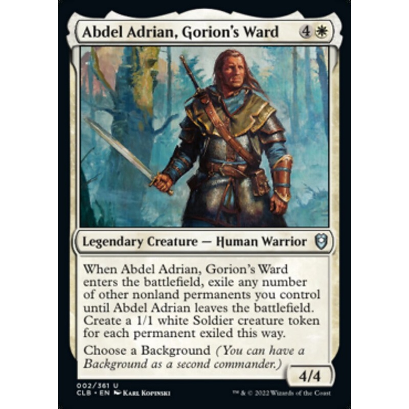 Abdel Adrian, Gorion’s Ward [Commander Legends: Battle for Baldur’s Gate] Foil