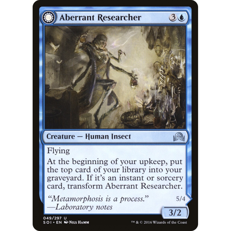 Aberrant Researcher // Perfected Form [Shadows over Innistrad]