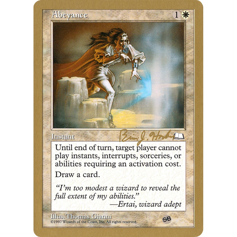 Abeyance (Brian Hacker) (SB) [World Championship Decks 1998]