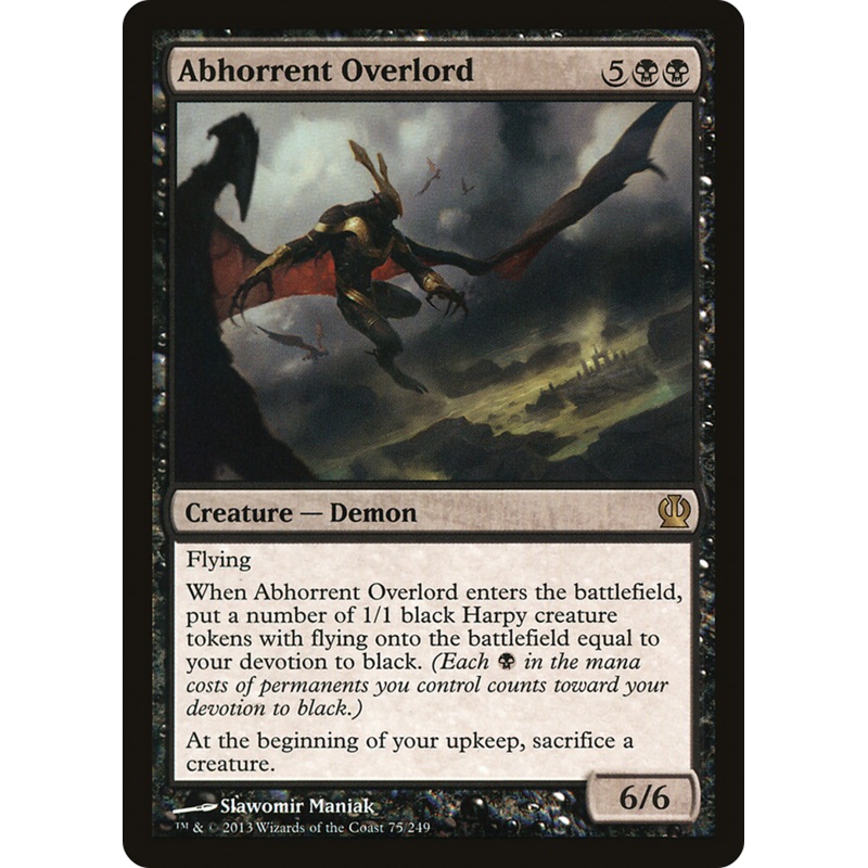 Abhorrent Overlord [Theros] Foil