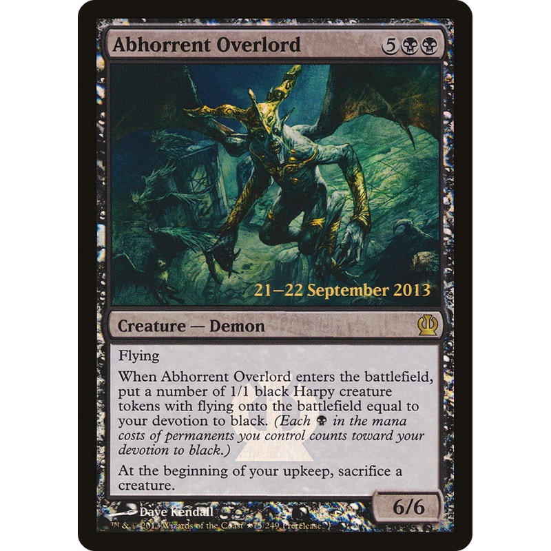 Abhorrent Overlord [Theros Prerelease Promos]