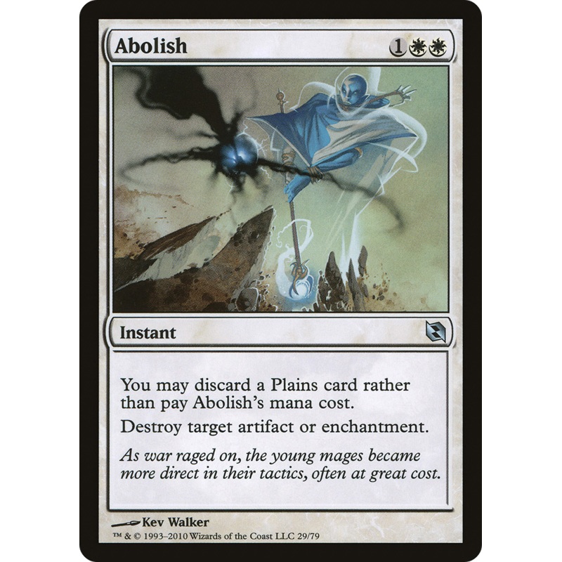 Abolish [Duel Decks: Elspeth vs. Tezzeret]