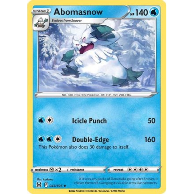 Abomasnow (043/196) [Sword & Shield: Lost Origin]