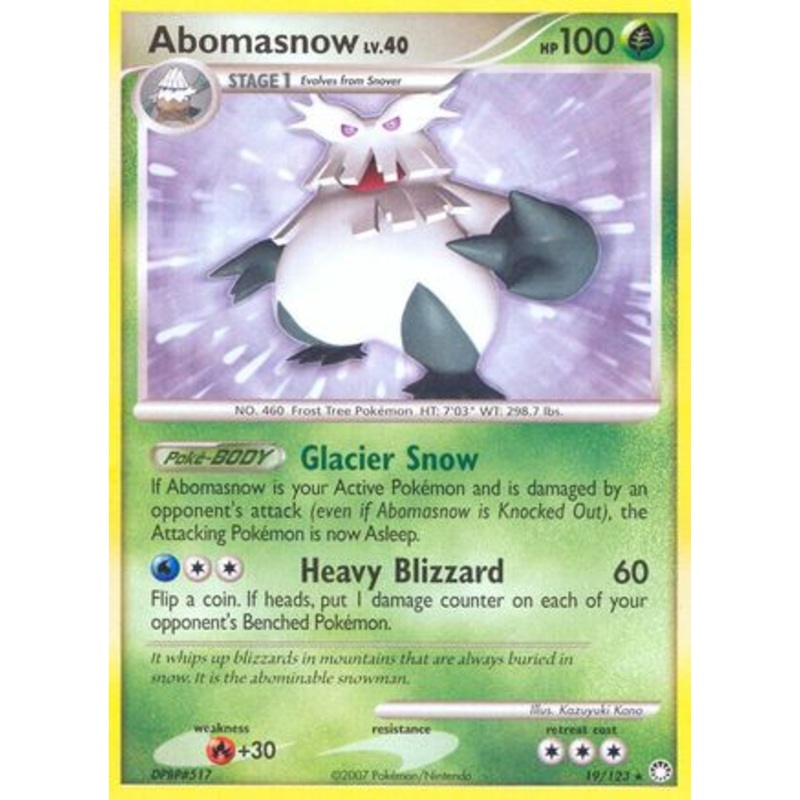 Abomasnow (19/123) [Diamond & Pearl: Mysterious Treasures]