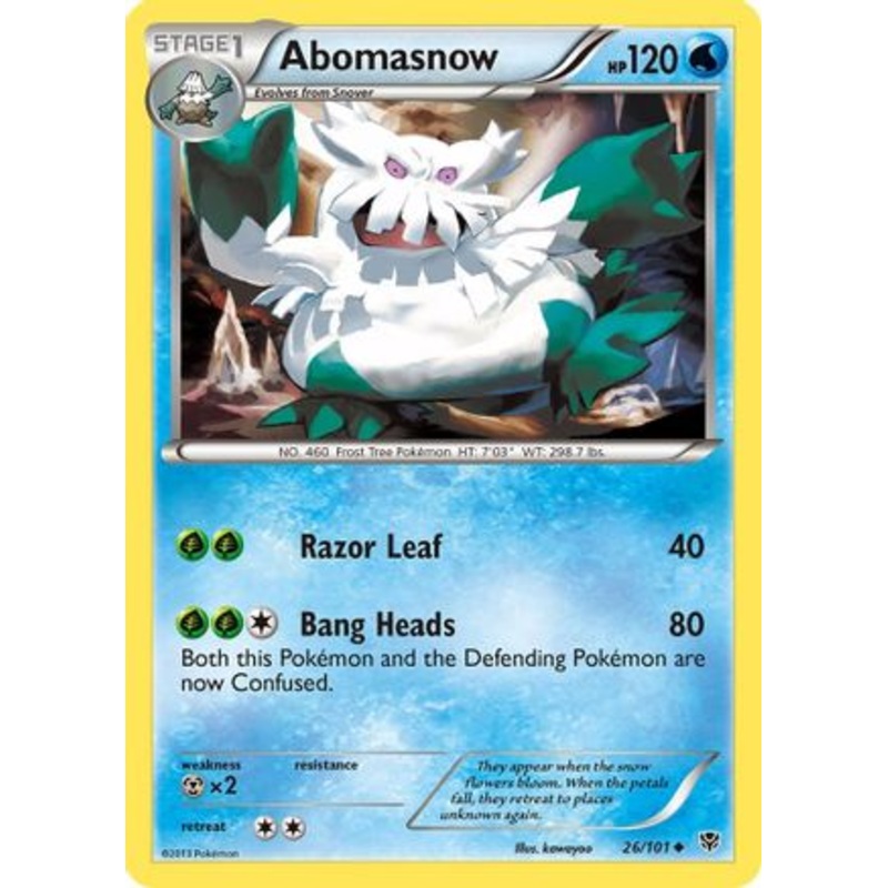 Abomasnow (26/101) [Black & White: Plasma Blast]