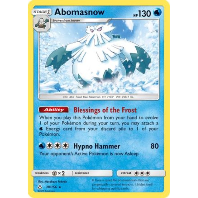 Abomasnow (38/156) [Sun & Moon: Ultra Prism]